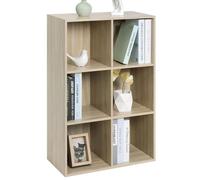 WOLTU Bibliothèque Armoire Étagère de Rangement 59.6X29X89cm en MDF pour Salon 6 Cubes Compartiments SK002hei3