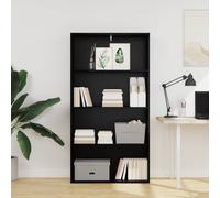 vidaXL Bibliothèque 801026 – 5 étagères, Bois d'ingénierie Blanc 80x30x189 cm