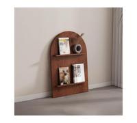 Bibliothèque Autoportante, Étagère À Livre Enfant, Design Arquée, Rangement Polyvalent, Meuble De Rangement Ouvert Armoire Vitrine Pour Salon, Bureau(Walnut,90 * 40cm 2-Tier)