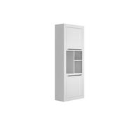 Bibliothèque avec 2 portes et 3 niches - Blanc - EVAN