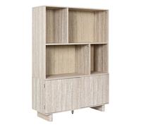 Bibliothèque Avec 2 Portes "Pietra" 140cm Beige