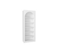 Bibliothèque avec 6 niches - Blanc - CYMORA
