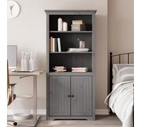vidaXL Bibliothèque BODO gris 80 x 40 x 172 cm bois de pin massif 355058