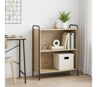 vidaXL Bibliothèque 80 x 33 x 80 cm Bois d'ingénierie Chêne Noir