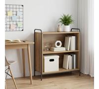 vidaXL Bibliothèque 80 x 33 x 80 cm Bois d'ingénierie Chêne Noir