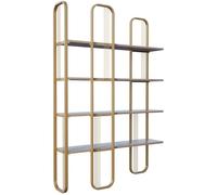 Hanah Home - Etagère en aggloméré et métal Sierra Doré Doré G