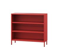 Bibliothèque basse LUCA, 1000 x 900 x 350 mm, Modern: rouge