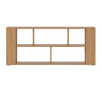 Bibliothèque basse ouverte design finition bois clair chêne L167.5 cm MUSSO