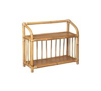 PEGANE Bibliothèque Basse pour Enfant en rotin Naturel - L.60 x P.20 x H.50 cm