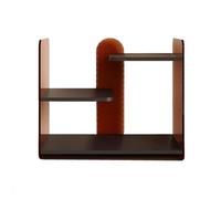 Bibliothèque Bibliothèque décalée de luxe légère, support de rangement en panneau à densité ouverte avec panneaux latéraux en acrylique Chambre à coucher