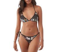 Bibliothèque Bibliothèque Imprimée Beachwear Maillot de Bain Femmes Deux Pièces Maillot de Bain Vacances Été Piscine Activités, Noir , M