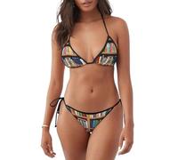 Bibliothèque Bibliothèque Imprimée Beachwear Maillot de Bain Femmes Deux Pièces Maillot de Bain Vacances D'été Piscine Activités, Noir , L
