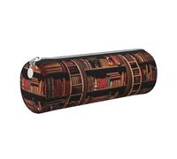 Bibliothèque Bibliothèque Imprimée Élégante Trousse Fournitures de Bureau Accessoires Papeterie Organisateur Stylo Pochette, Argenté., One Size, Organiseur de sac