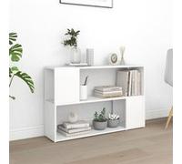Bibliothèque Blanc 100x24x63 cm Bois d ingénierie Blanc G