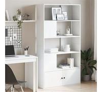 vidaXL Bibliothèque Blanc 100x36x189 cm Bois d'ingénierie, étagère, étagère à Livres, Support à Livres, Meuble de Rangement, étagère de Rangement