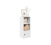 vidaXL Bibliothèque 31x24x77 cm Bois d'ingénierie Blanc, étagère à livres