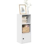 vidaXL Bibliothèque 31x24x77 cm Bois d'ingénierie Blanc, étagère à livres
