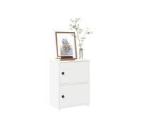 vidaXL Bibliothèque Blanc 40x24x52 cm Bois d'ingénierie, étagère à Livres, Support de Rangement, Support à Livres, Armoire de Rangement