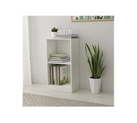 Bibliothèque blanc 40x24x75 cm bois d'ingénierie, étagère, bibliothèque, étagère de rangement, meuble de rangement, 800819