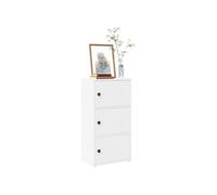 Vidaxl Bibliothèque Blanc 40x24x77 Cm Bois D'ingénierie Blanc