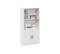 vidaXL Bibliothèque en bois d'ingénierie 60 x 24 x 120 cm Blanche