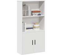 vidaXL Bibliothèque en bois d'ingénierie 60 x 24 x 120 cm Blanche