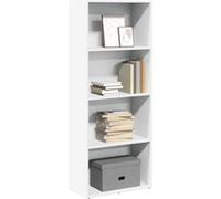 vidaXL Bibliothèque 60x30x152 cm Bois d'ingénierie – Étagère de rangement – Blanc