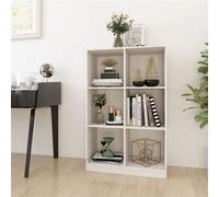 Bibliothèque Blanc 70x33x110 cm Bois de pin massif Blanc G