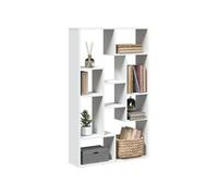 vidaXL Bibliothèque 858156 – blanc, bois d'ingénierie 72×20×120,5 cm
