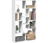 vidaXL Bibliothèque 858156 – blanc, bois d'ingénierie 72×20×120,5 cm