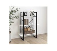 vidaXL Bibliothèque blanc 80x30x105 cm bois d'ingénierie