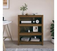 Bibliothèque Blanc 80x35x97 cm Bois de Pin Massif Armoire à Livres vidaXL