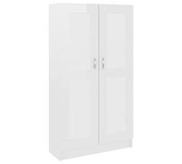 vidaXL Bibliothèque Blanc brillant 82,5x30,5x150 cm Bois d’ingénierie 802729