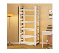 Bibliothèque Blanche de 198 cm, bibliothèque réglable à 6 Niveaux, étagère de Rangement sur Pied, présentoir for Plantes à Fleurs for Petits espaces(70 * 35 * 198cm)