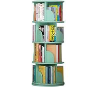 Bibliothèque blanche rotative à 360° 4/5 étagères empilables pour rangement de CD/DVD, design ingénierie moderne, idéale pour le salon et le bureau