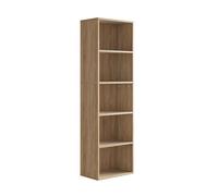 Vicco Bibliothèque Bob, Sonoma, 40x132cm avec 5 Compartiments, pour Le Rangement et la présentation de Livres et de classeurs