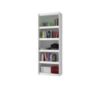 Bibliothèque Bookcase Blanc 6 Niches Largeur 70 cm - L 70.5 x l 33 x H 182 cm blanc