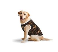 Bibliothèque Bookshelf Book T-shirt imprimé doux gilet pour grands chiens, confortable en coton pour animaux de compagnie, pull pour chien, pull sans manches (3XL-5XL)