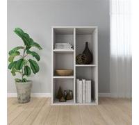 VidaXL Bibliothèque/Buffet Blanc brillant 50x25x80 cm Aggloméré