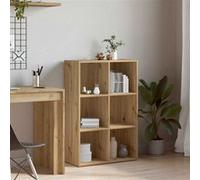 vidaXL Bibliothèque Buffet chêne artisanal 66x30x98 cm Bois ingénierie