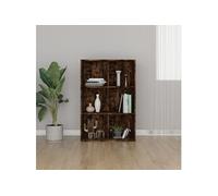 vidaXL Bibliothèque/Buffet Chêne fumé 66x30x98 cm Bois d'ingénierie815294 Marron G