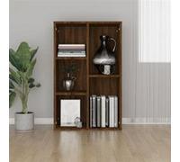 vidaXL Bibliothèque/Buffet chêne Marron 50x25x80 cm Bois d'ingénierie, bibliothèque, casier à Livres, Armoire de Rangement, étagère à Livres