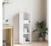 Bibliothèque Buffet blanc 66x30x98 cm bois d ingénierie Blanc G
