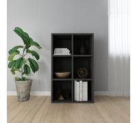 Bibliothèque Meuble TV noir 36x30x114 cm bois d ingénierie Noir G