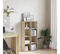 Bibliothèque/Buffet Rangement Salon Intérieur Noir Bois d’Ingénierie vidaXL