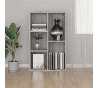 vidaXL Bibliothèque-Buffet sonoma gris 50 x 25 x 80 cm bois d'ingénierie 826612