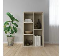 Bibliothèque/Buffet sonoma gris 50x25x80 cm bois d'ingénierie vidaXL