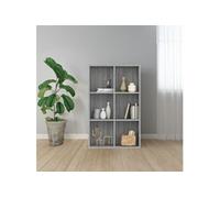 Bibliothèque Buffet Sonoma gris 66x30x98 cm Bois d ingénierie Sonoma gris G