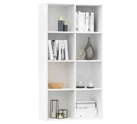 Bibliothèque, Buffet, VIDAXL, Meuble de rangement, Blanc 66x30x130 cm Bois d'ingénierie B104