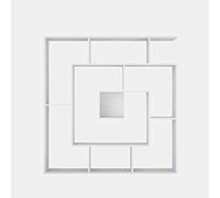 Bibliothèque Carrie Blanc, en Aggloméré Mélaminé de qualité E1 - Mobilier Maison Design. pour Salon, Bureau, Chambre - Etagère, Comptoir, Livres